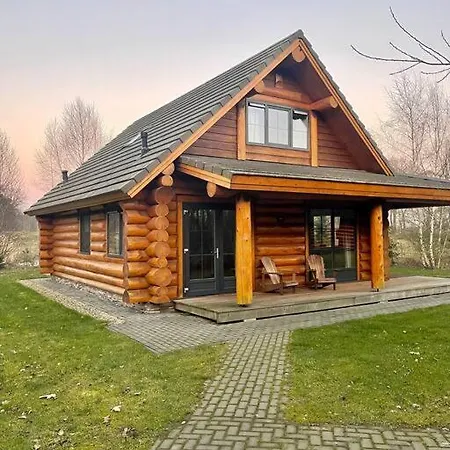 Unieke Houten Villa Met Sauna In Twente - 6P Den Ham Exterior photo
